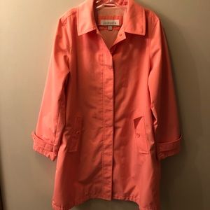Peach color rain and shine jacket